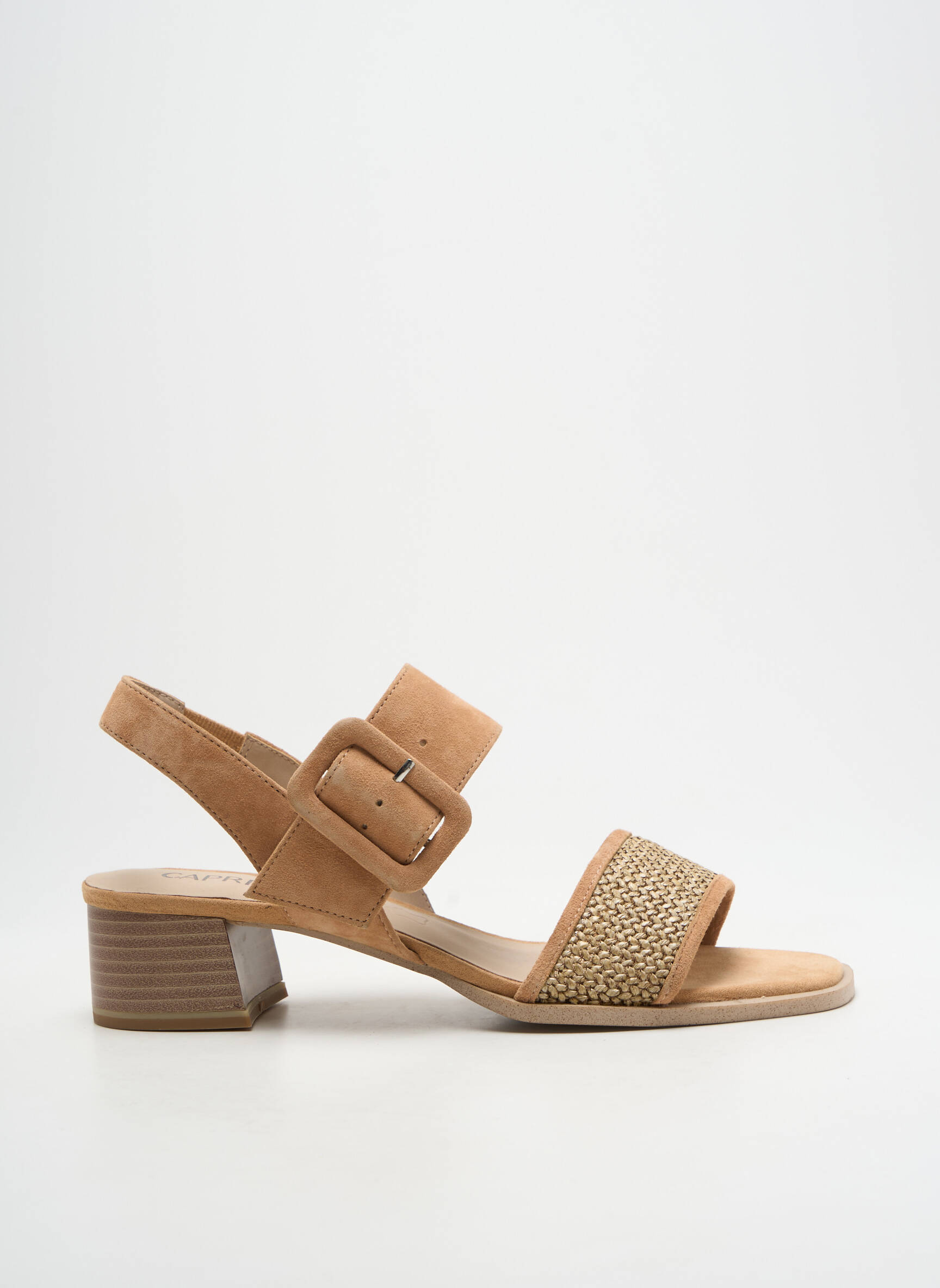 Sandalai/nu pėdos amortizuojančios pado tipas kulnas nuo 4 iki 6 cm rudas CAPRICE moteris
