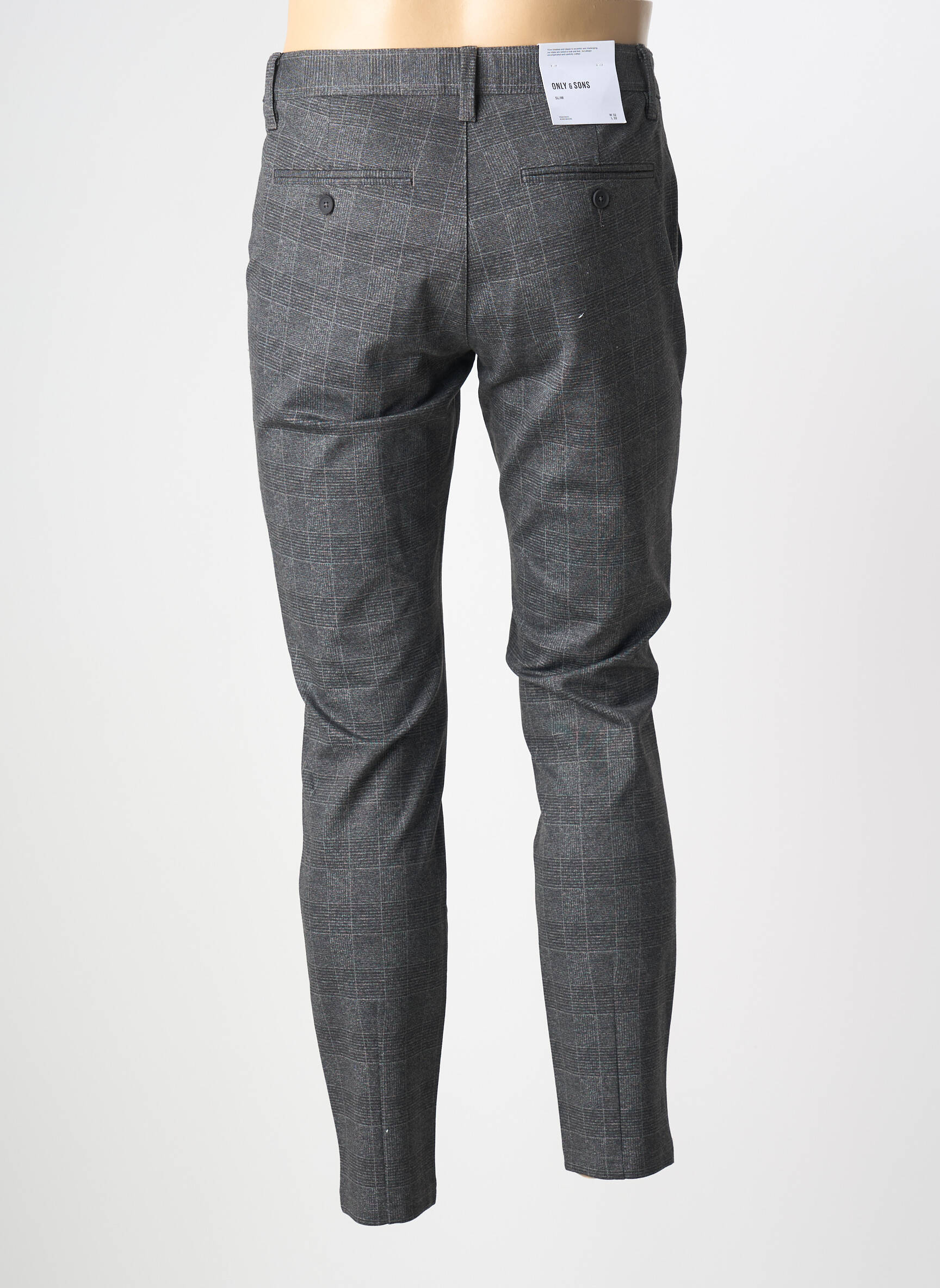 Chino kelnė tamprumas normala dydis pilka ONLY & SONS vyras