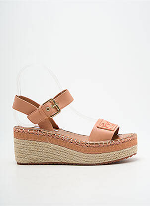 Espadrilės satino audinys kulnas nuo 7 iki 9 cm rožinė PEPE JEANS moteris