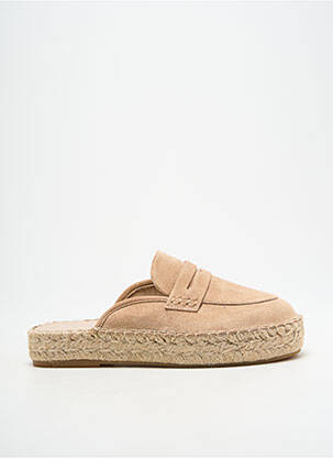 Espadrilės apvalus mygtukas plokščias kulnas iki 3 cm bežinis VANESSA WU moteris