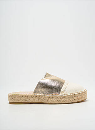 Espadrilės satino audinys plokščias kulnas iki 3 cm auksas VANESSA WU moteris
