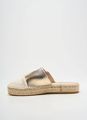 Espadrilės satino audinys plokščias kulnas iki 3 cm auksas VANESSA WU moteris
