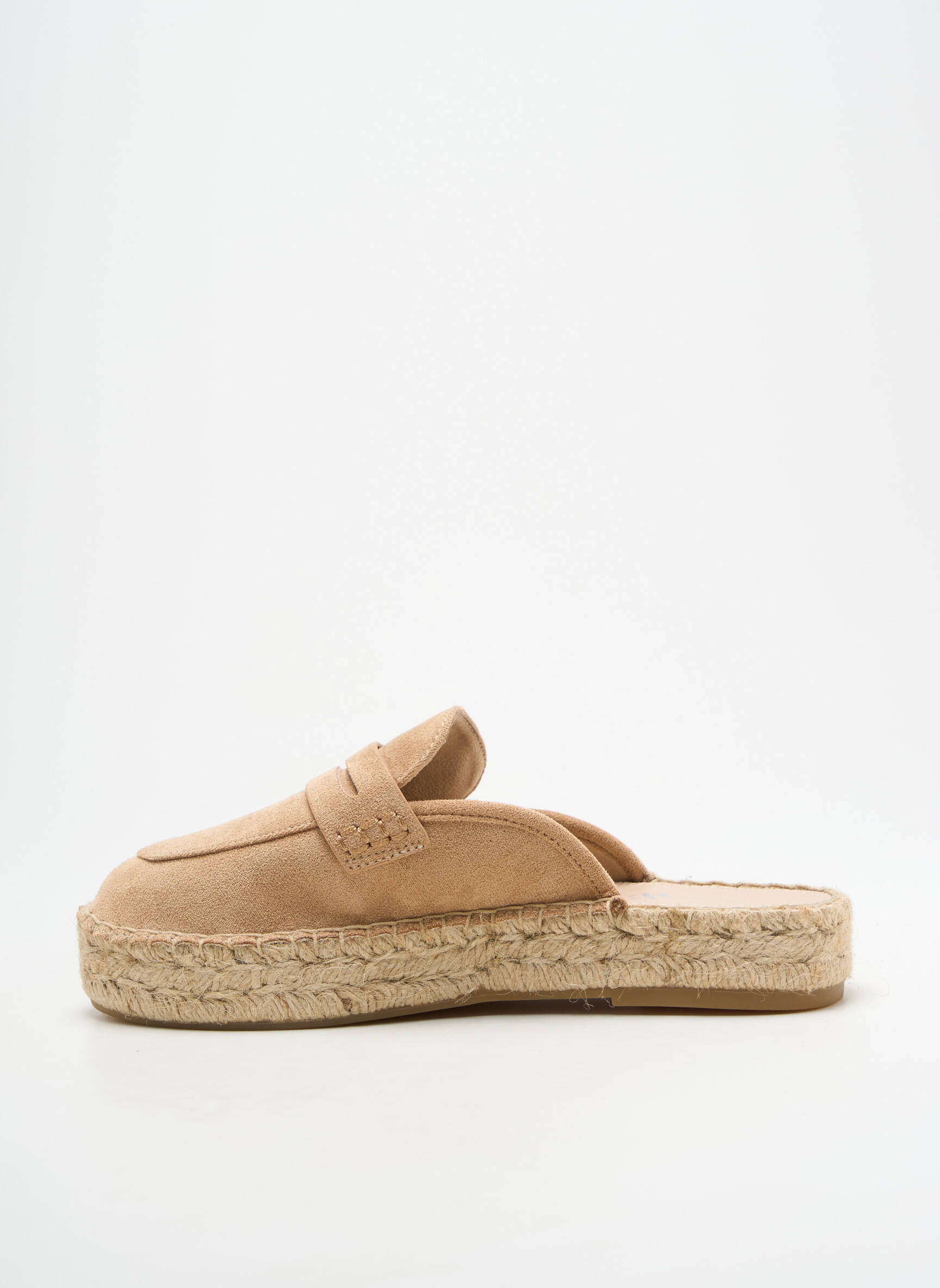Espadrilės apvalus mygtukas plokščias kulnas iki 3 cm bežinis VANESSA WU moteris