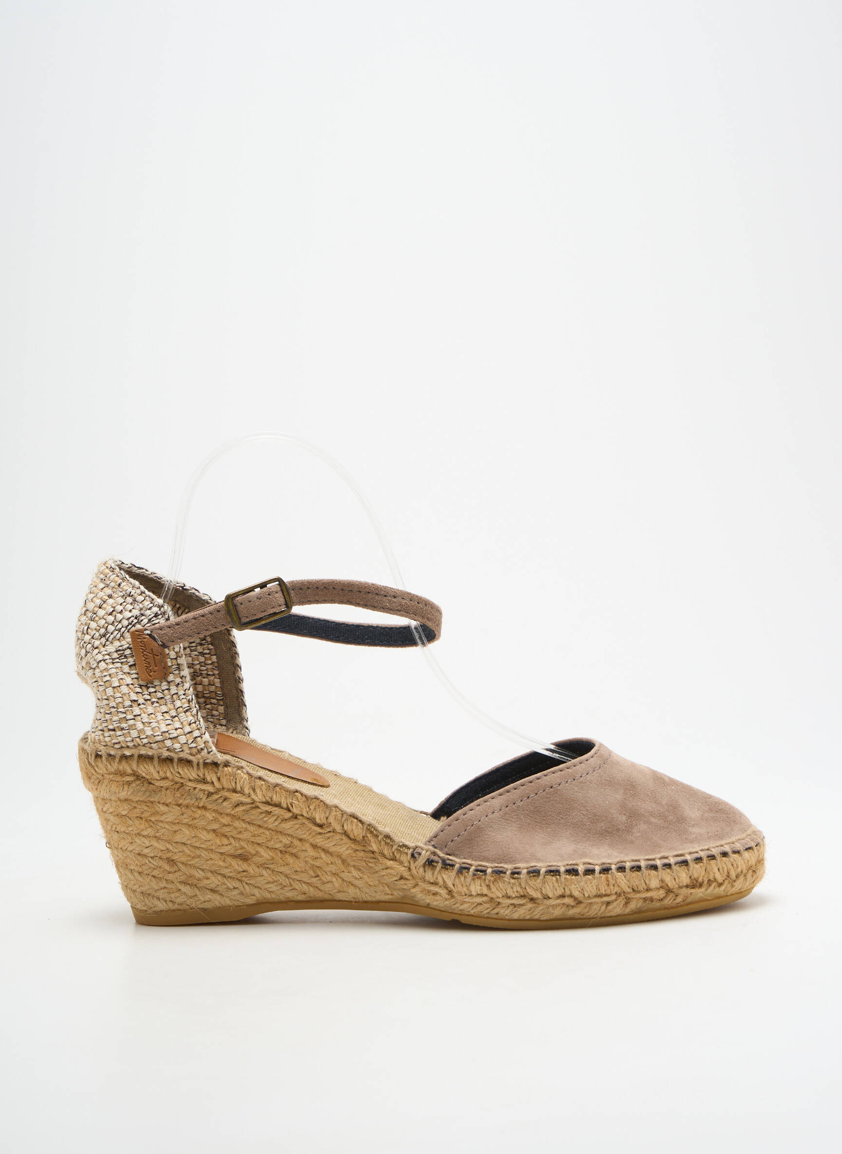 Espadrilės apvalus mygtukas kulnas nuo 7 iki 9 cm bežinis MONTANE moteris