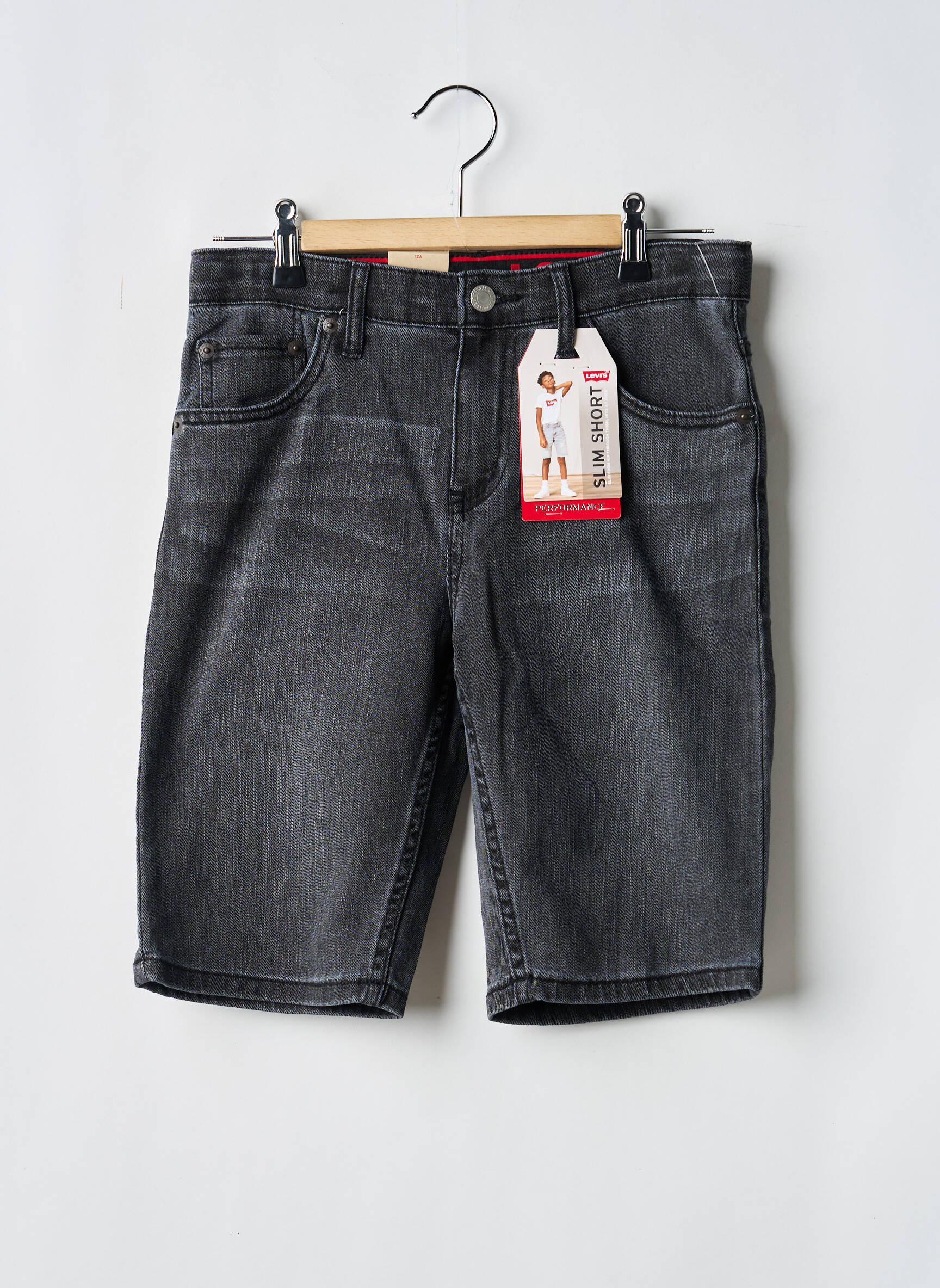 Bermudas denimo audinys juodas LEVI'S berniukas