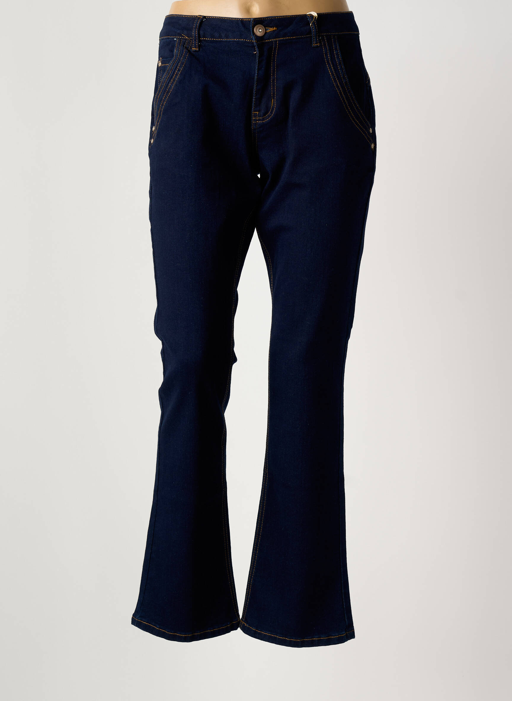 Flare tipo džinsai tamprumas normala dydis mėlyna CREAM moteris