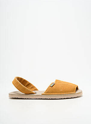 Sandalai/nu pėdos atvira pabaiga plokščias kulnas iki 3 cm oranžinė NATURAL WORLD moteris