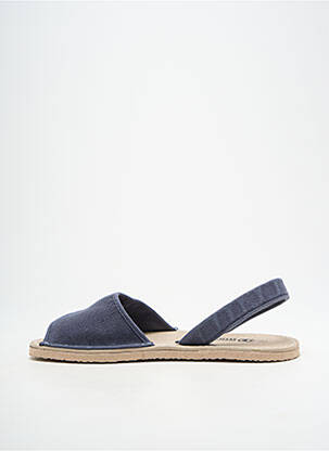 Sandalai/nu pėdos atvira pabaiga plokščias kulnas iki 3 cm mėlyna NATURAL WORLD moteris