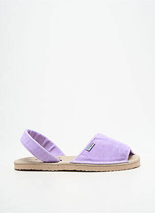 Sandalai/nu pėdos atvira pabaiga plokščias kulnas iki 3 cm violetinis NATURAL WORLD moteris