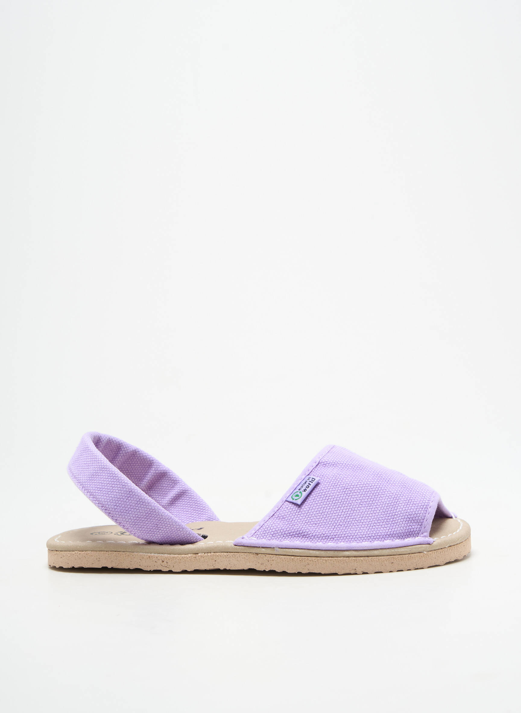 Sandalai/nu pėdos atvira pabaiga plokščias kulnas iki 3 cm violetinis NATURAL WORLD moteris
