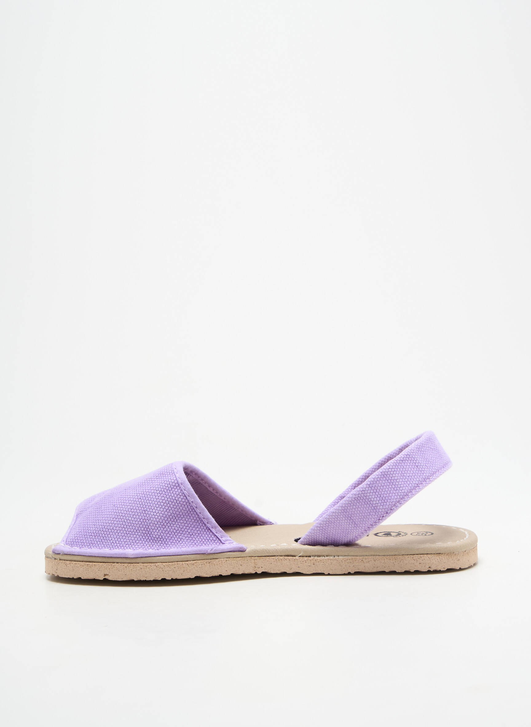 Sandalai/nu pėdos atvira pabaiga plokščias kulnas iki 3 cm violetinis NATURAL WORLD moteris