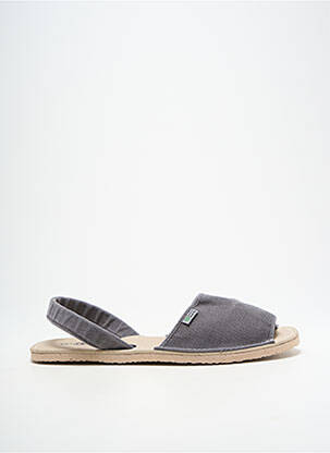 Sandalai/nu pėdos atvira pabaiga plokščias kulnas iki 3 cm pilka NATURAL WORLD moteris