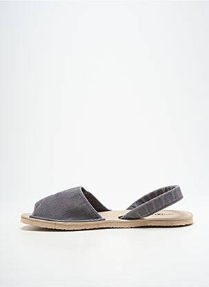 Sandalai/nu pėdos atvira pabaiga plokščias kulnas iki 3 cm pilka NATURAL WORLD moteris
