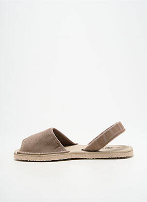 Sandalai/nu pėdos atvira pabaiga plokščias kulnas iki 3 cm bežinis NATURAL WORLD moteris