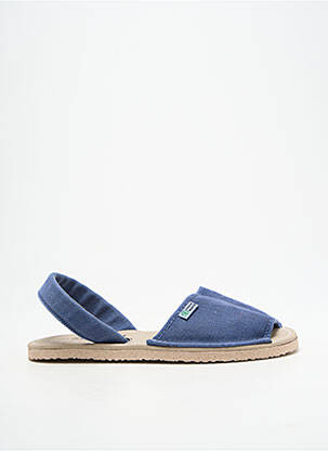 Sandalai/nu pėdos atvira pabaiga plokščias kulnas iki 3 cm mėlyna NATURAL WORLD moteris