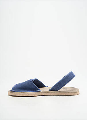 Sandalai/nu pėdos atvira pabaiga plokščias kulnas iki 3 cm mėlyna NATURAL WORLD moteris