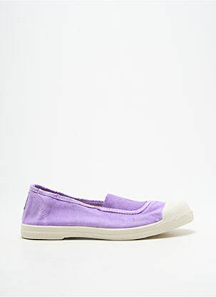 Balerinos apvalus mygtukas plokščias kulnas iki 3 cm violetinis NATURAL WORLD moteris