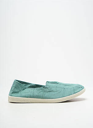 Slip-on batai apvalus mygtukas plokščias kulnas iki 3 cm žalias NATURAL WORLD moteris