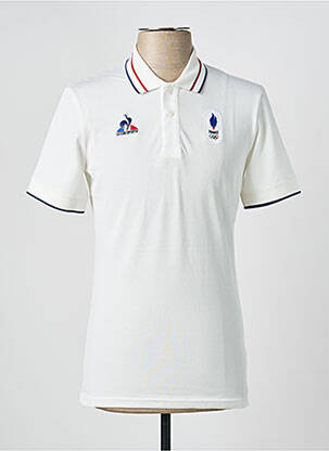 Polo ilgos rankovės ilgos rankovės baltas LE COQ SPORTIF vyras