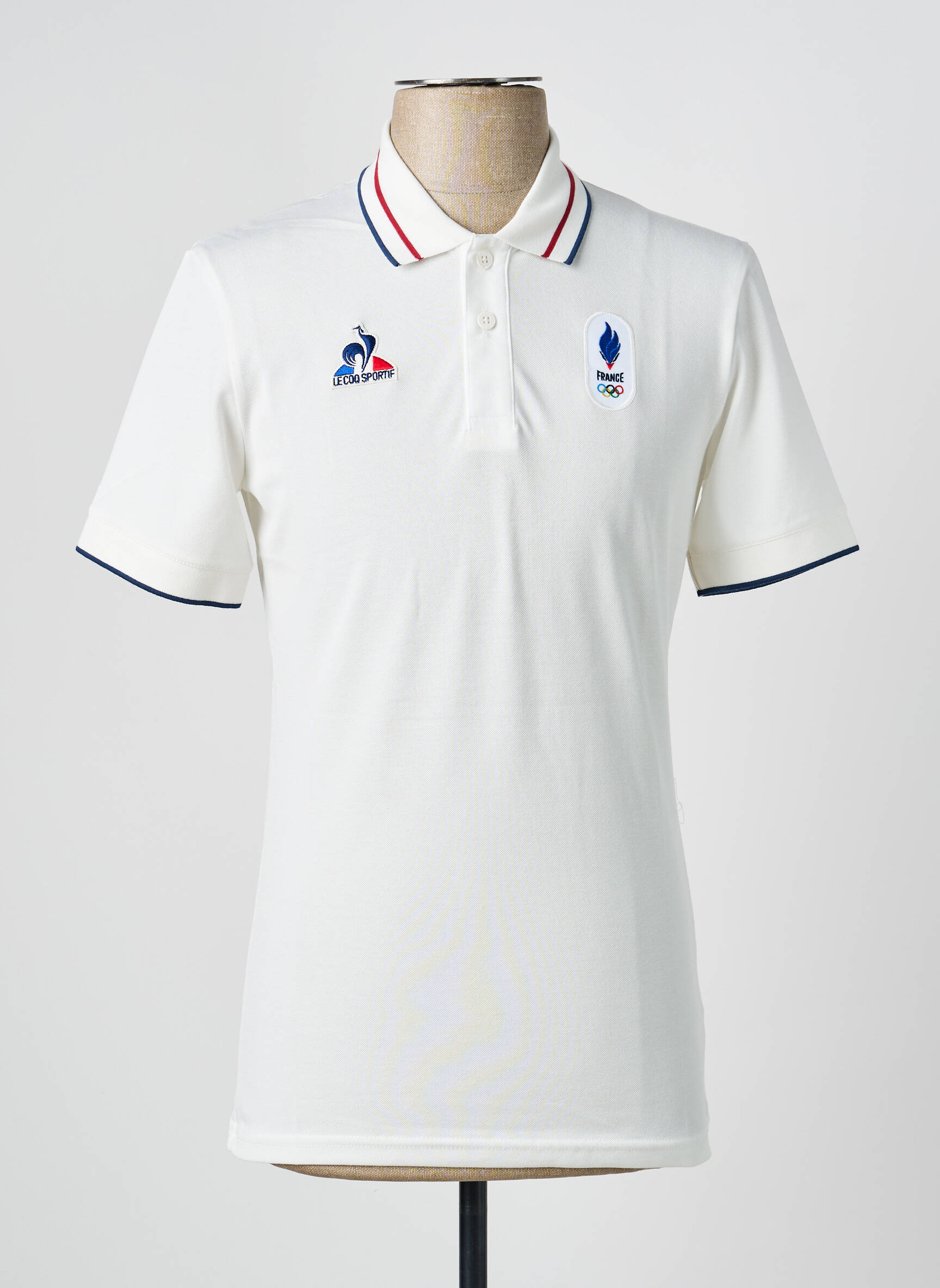 Polo ilgos rankovės ilgos rankovės baltas LE COQ SPORTIF vyras