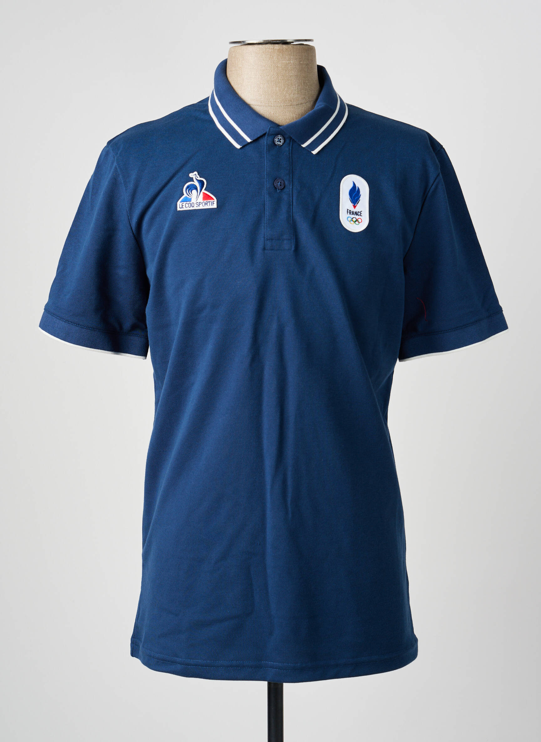 Polo tiesi kirpimas trumpas rankovės mėlyna LE COQ SPORTIF vyras