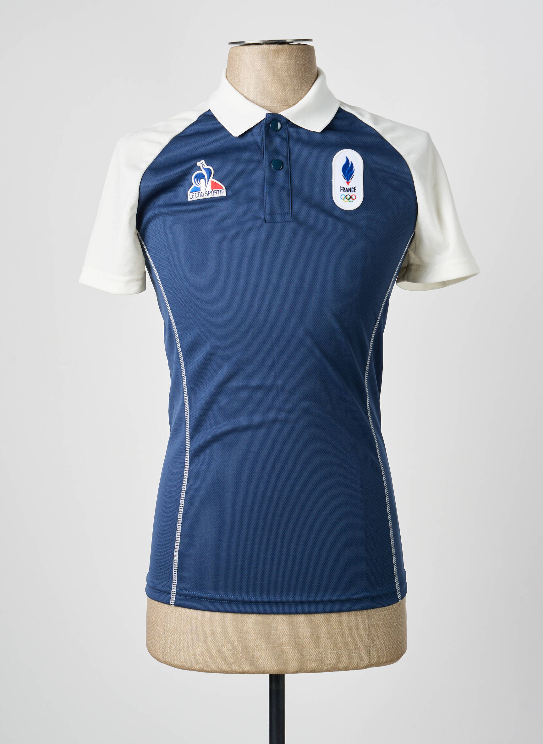Polo sietspausdinimas trumpas rankovės mėlyna LE COQ SPORTIF vyras