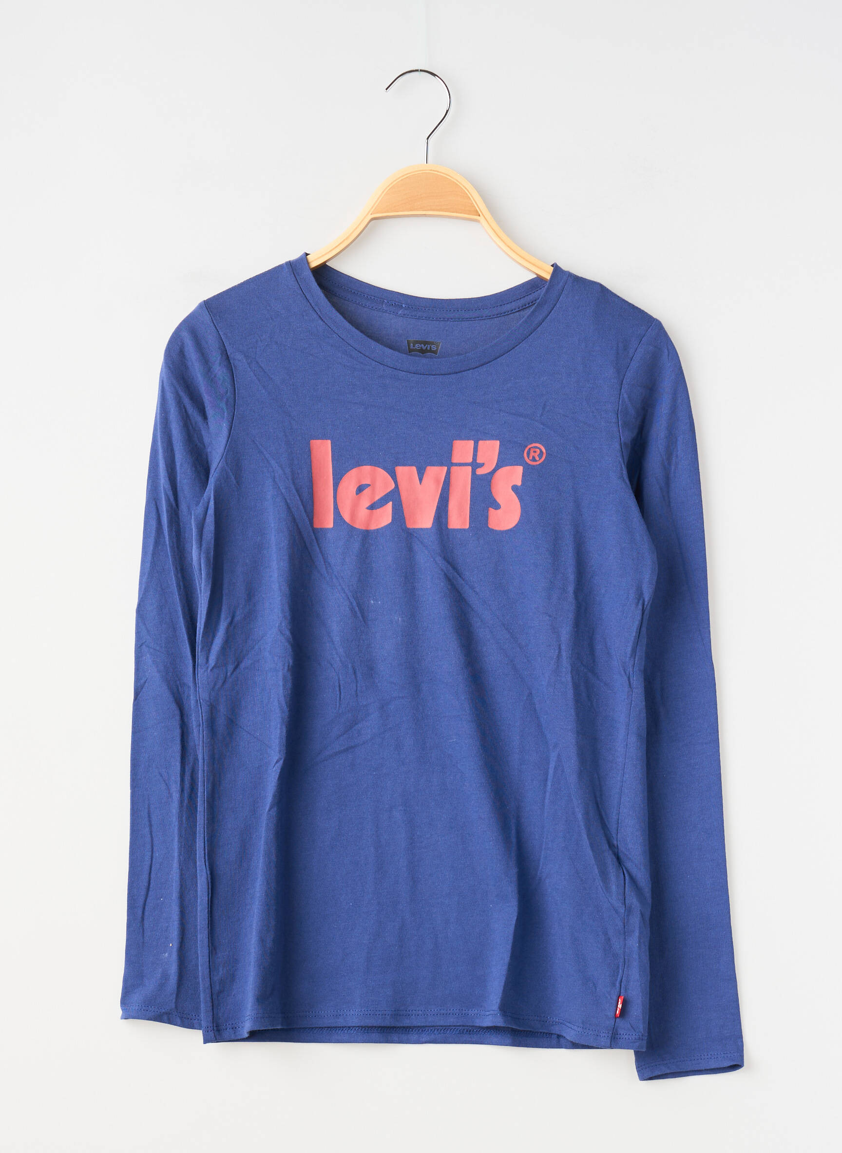 T-marškinys ilgos rankovės ilgos rankovės mėlyna LEVI'S berniukas