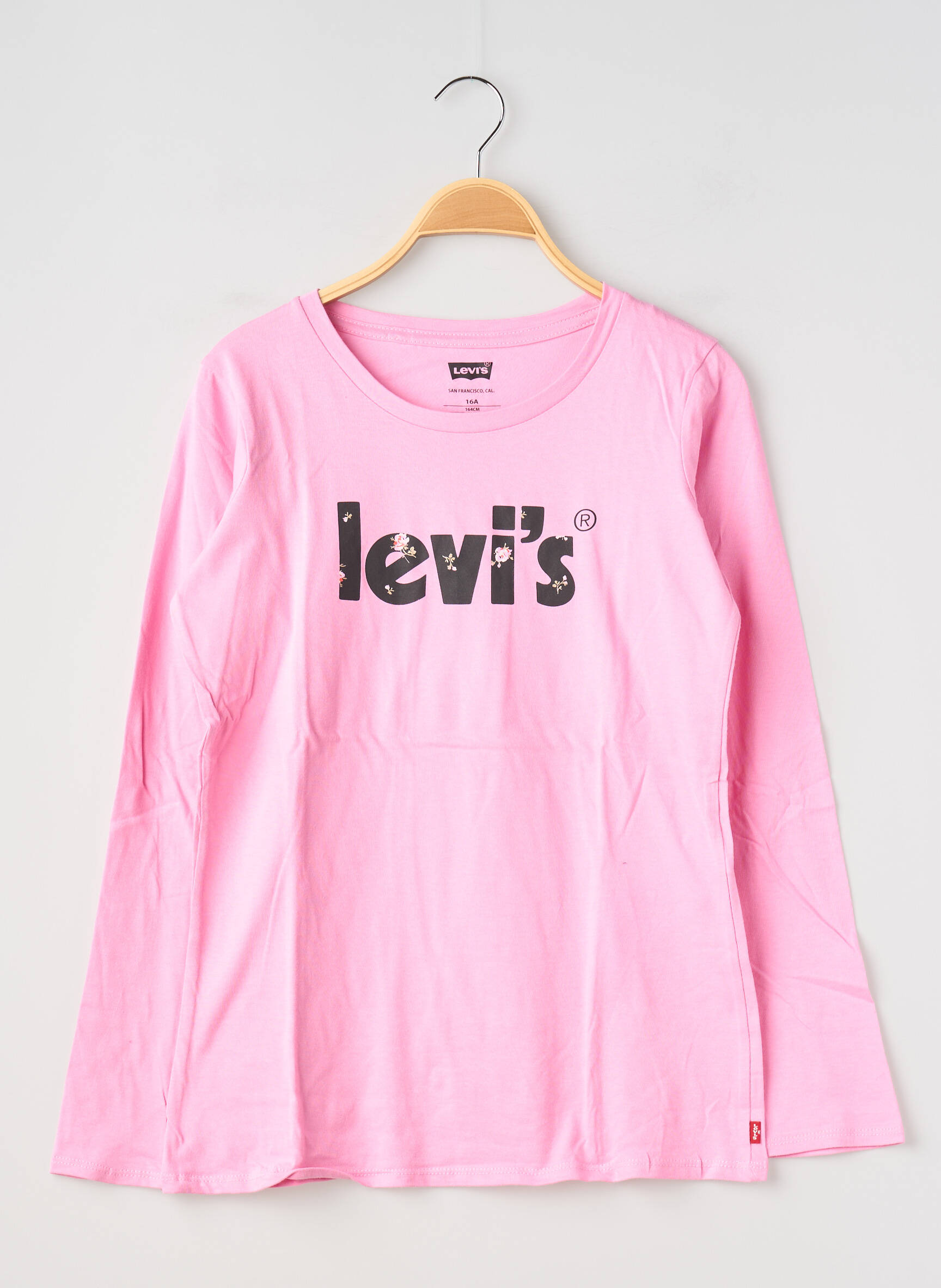 Viršūnė ilgos rankovės ilgos rankovės rožinė LEVI'S mergina