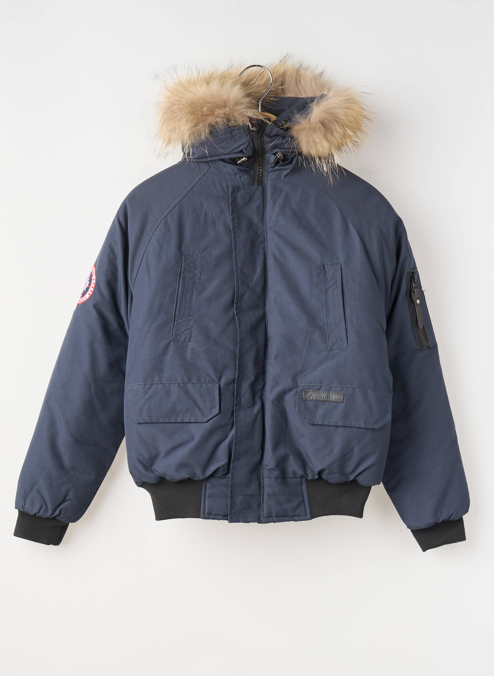 Parka kišenės su gobtuvu mėlyna NORTHLAND berniukas