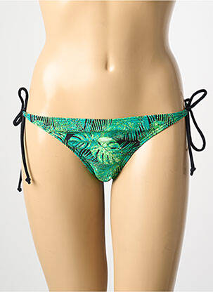 Maudymosi kelnaitės gėlių raštas bikini žalias PIECES moteris