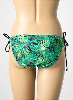 Maudymosi kelnaitės gėlių raštas bikini žalias PIECES moteris
