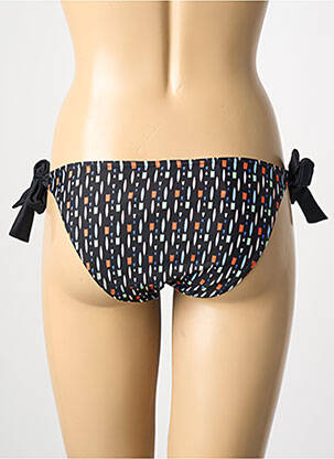 Maudymosi kelnaitės satino audinys bikini juodas PIECES moteris
