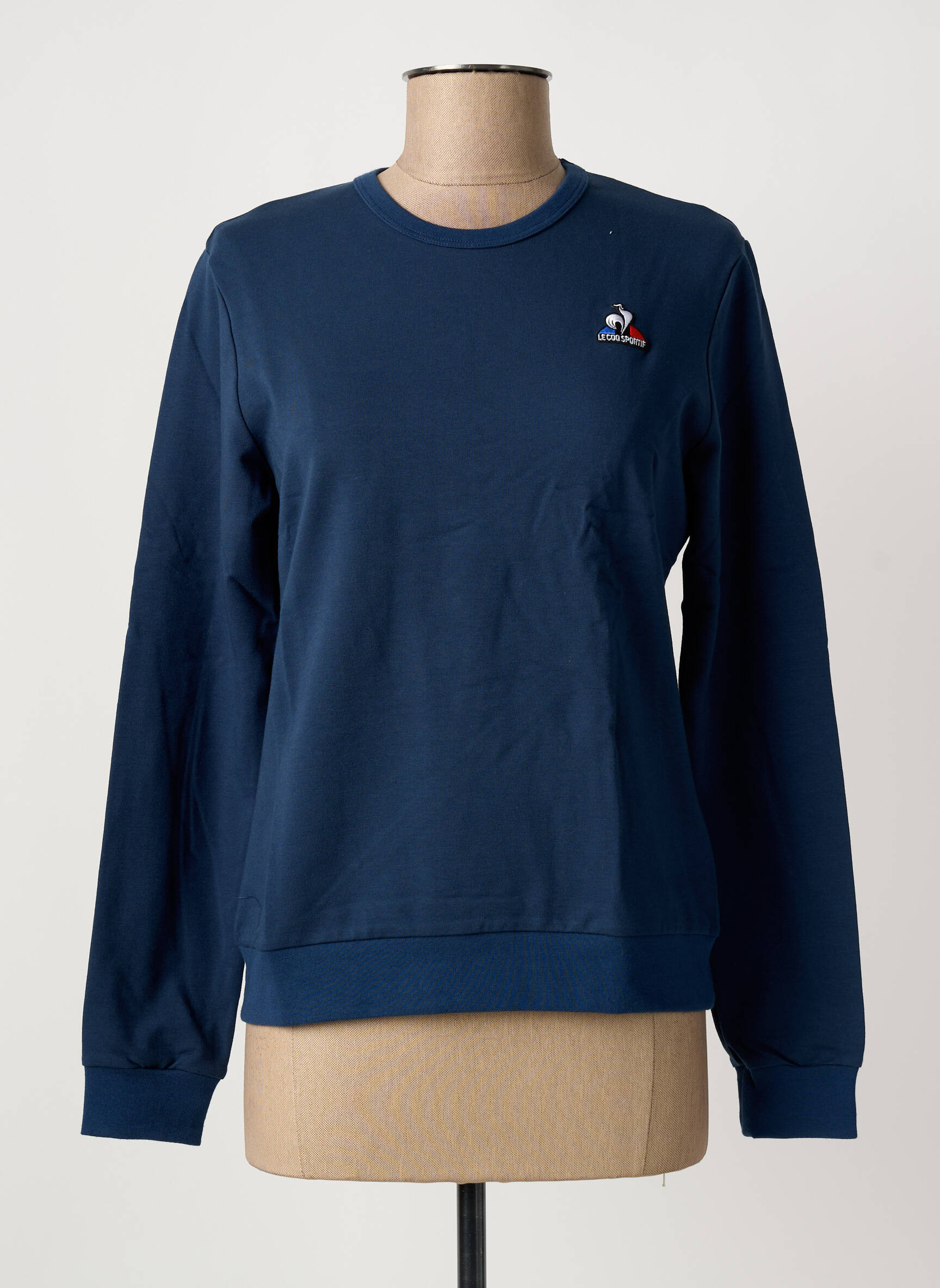 Mikroskopas siuvinėjimas ilgos rankovės mėlyna LE COQ SPORTIF moteris