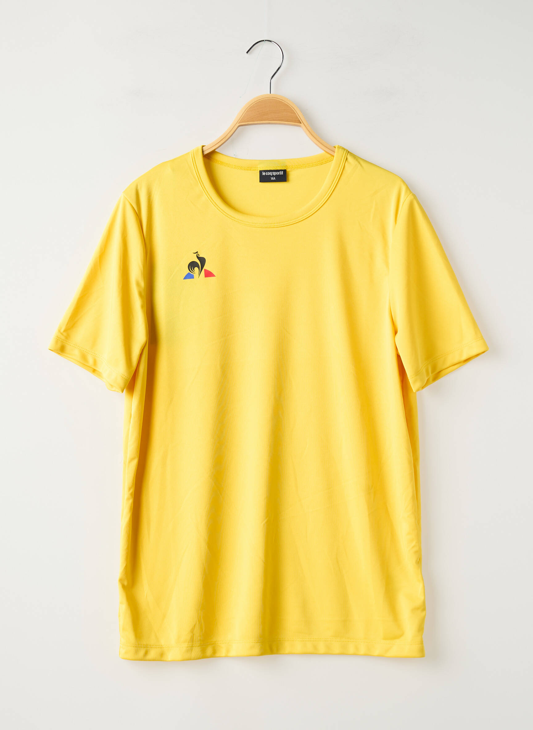 T-marškinys tamprumas trumpas rankovės geltona LE COQ SPORTIF vaikas