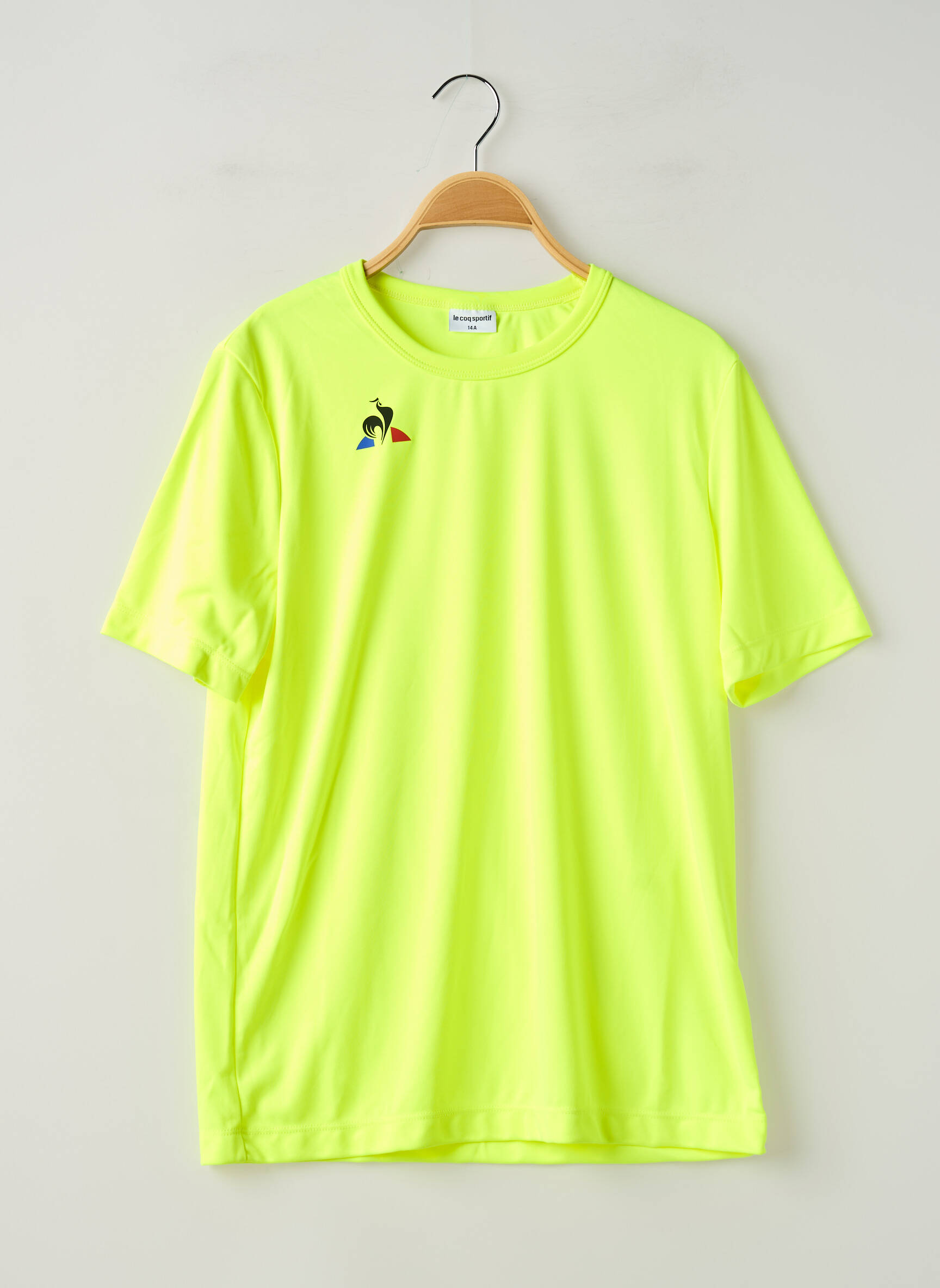 T-marškinys tamprumas trumpas rankovės geltona LE COQ SPORTIF vaikas