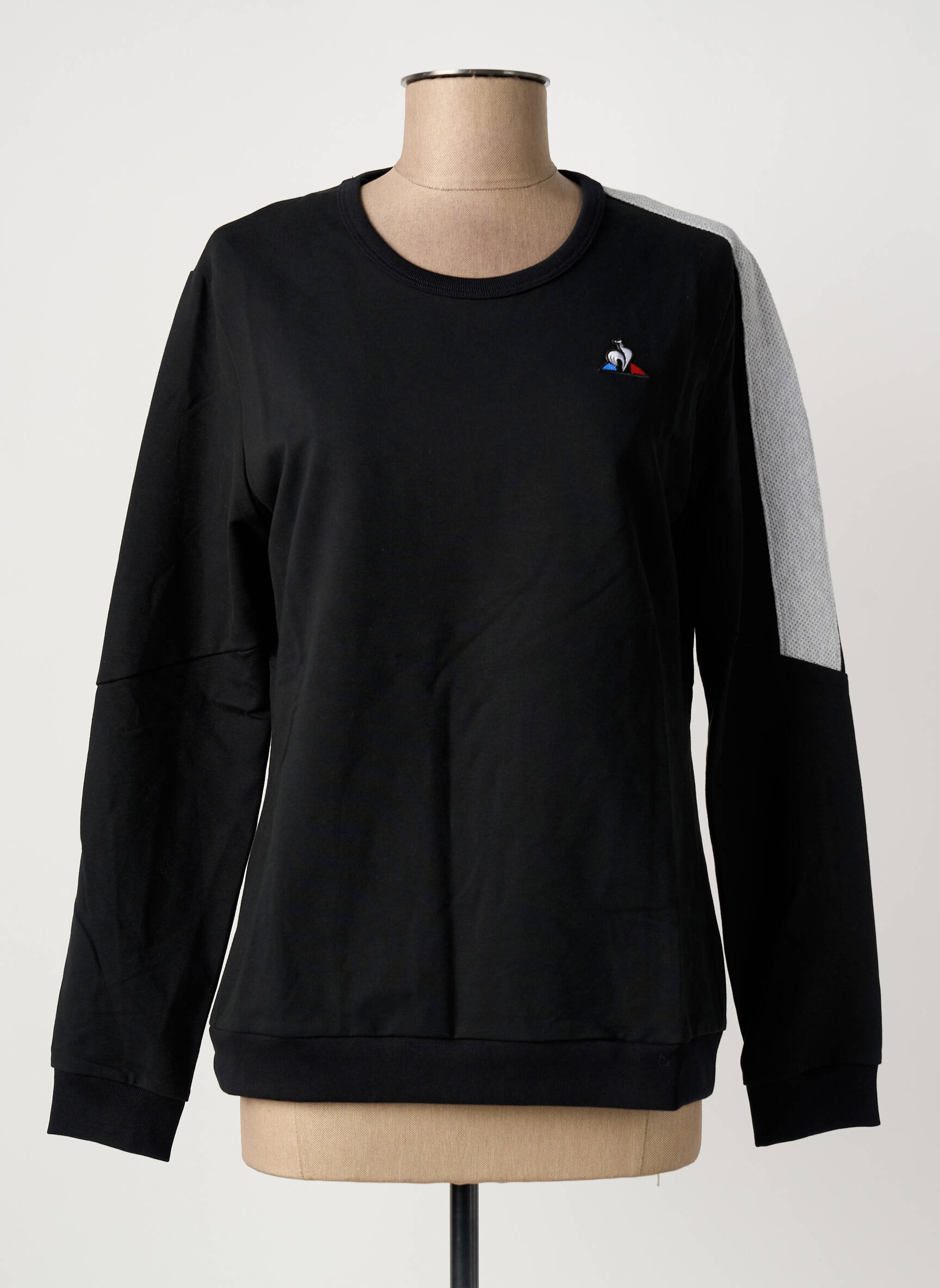 Mikroskopas siuvinėjimas ilgos rankovės juodas LE COQ SPORTIF moteris