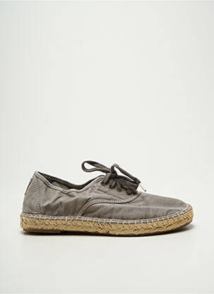 Espadrilės šnervių uždarymas plokščias kulnas iki 3 cm pilka NATURAL WORLD moteris
