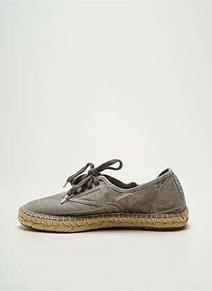 Espadrilės šnervių uždarymas plokščias kulnas iki 3 cm pilka NATURAL WORLD moteris