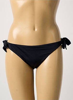 Maudymosi kelnaitės satino audinys bikini juodas SWEET SECRET moteris