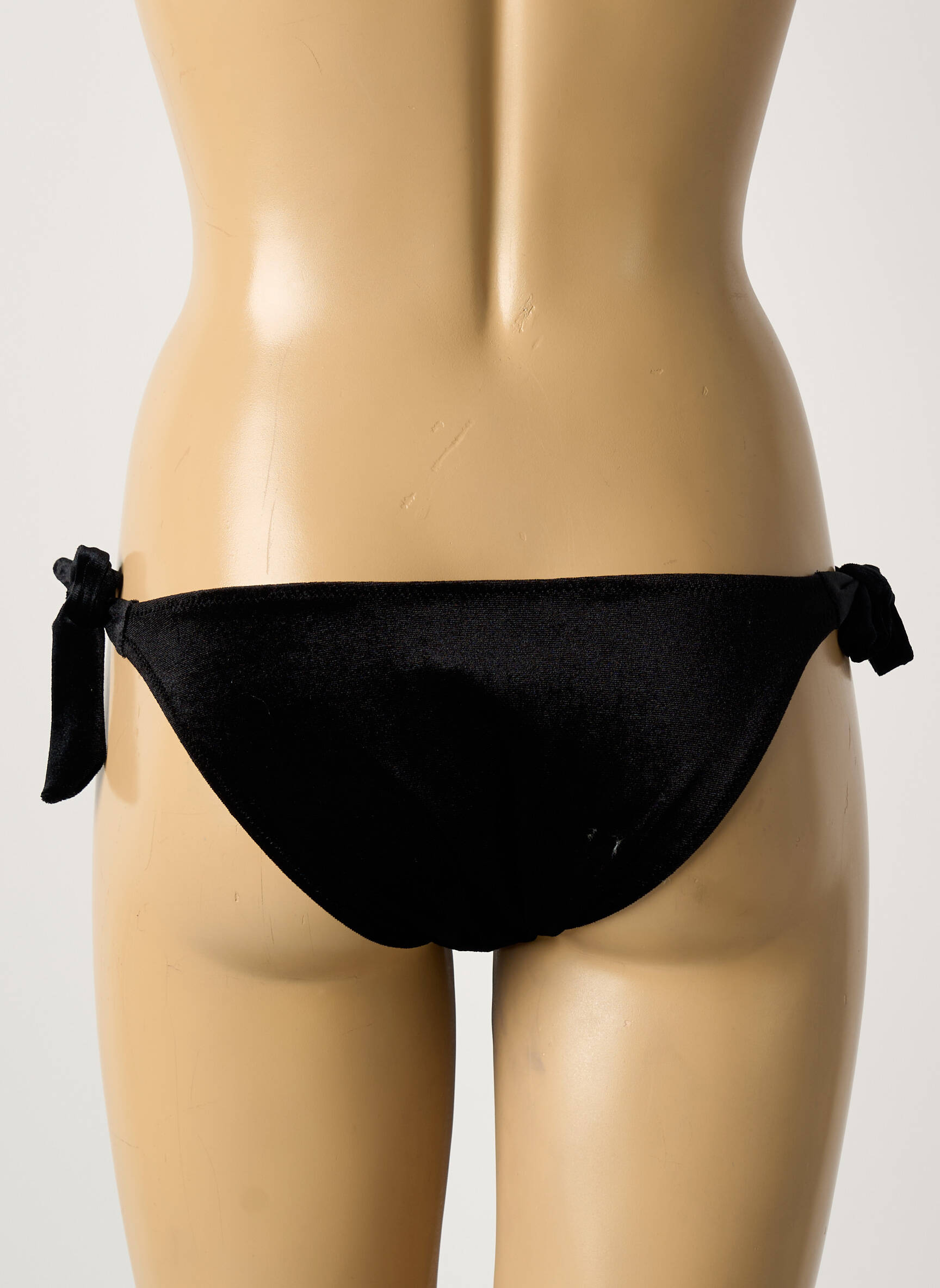 Maudymosi kelnaitės satino efektas bikini juodas H.NATHALIE moteris