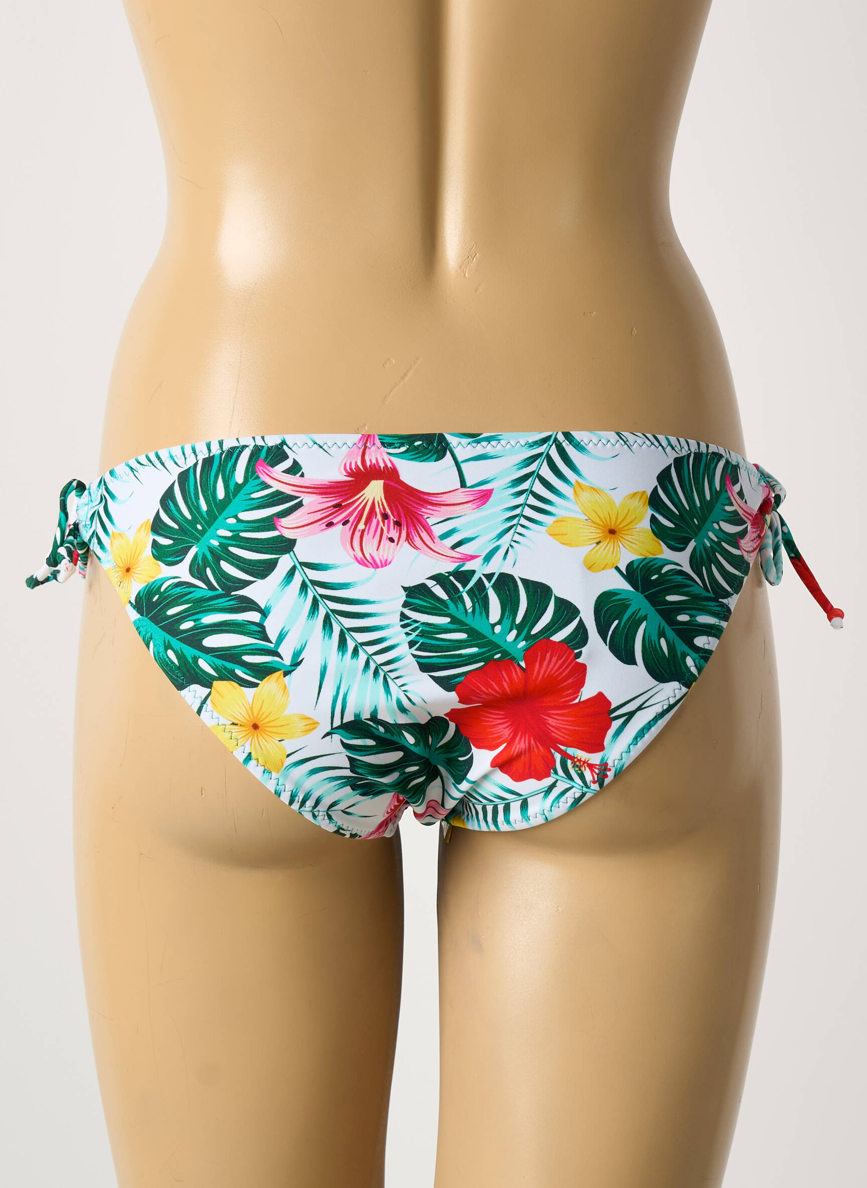 Maudymosi kelnaitės gėlių raštas bikini žalias VERY ZEN moteris