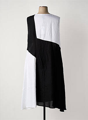 Pusilgių suknelė be rankų be rankų juodas MAT FASHION moteris