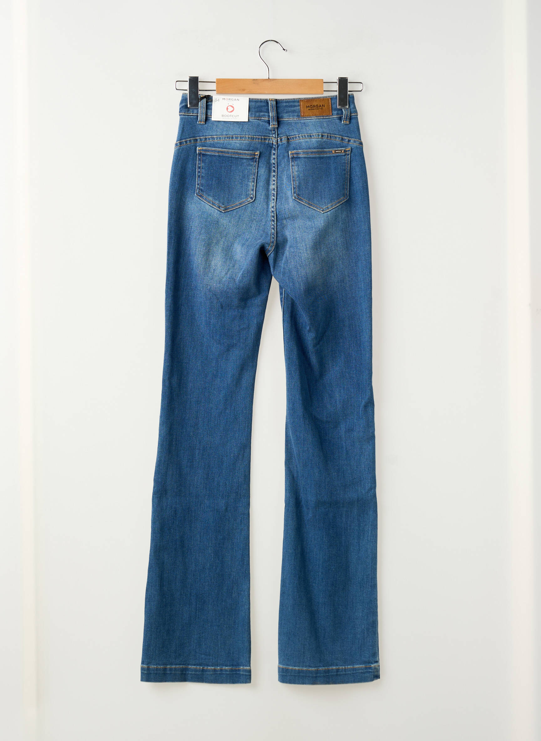 Bootcut džinsai normala dydis normala dydis mėlyna MORGAN moteris