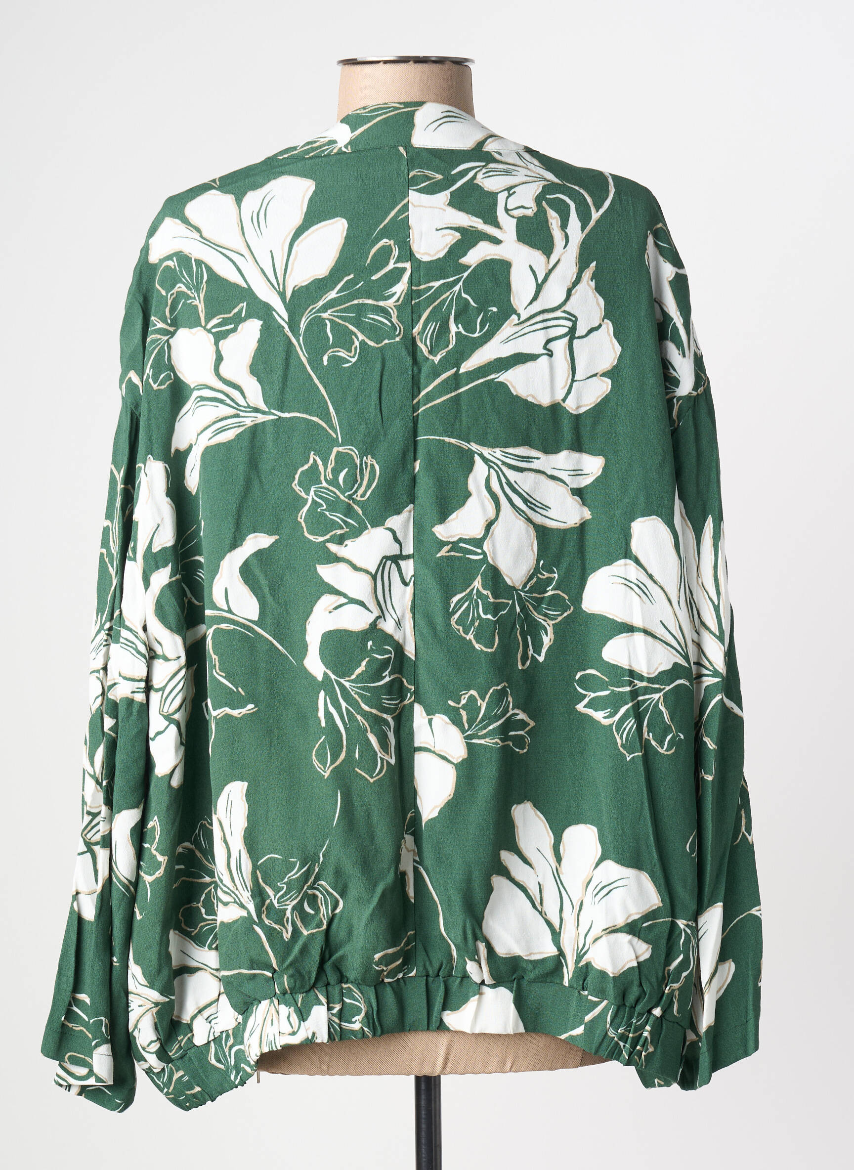 Kimono striukė ilgos rankovės žalias TIFFOSI moteris