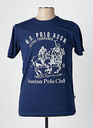 T-marškinys tamprumas trumpas rankovės mėlyna U.S. POLO ASSN vyras