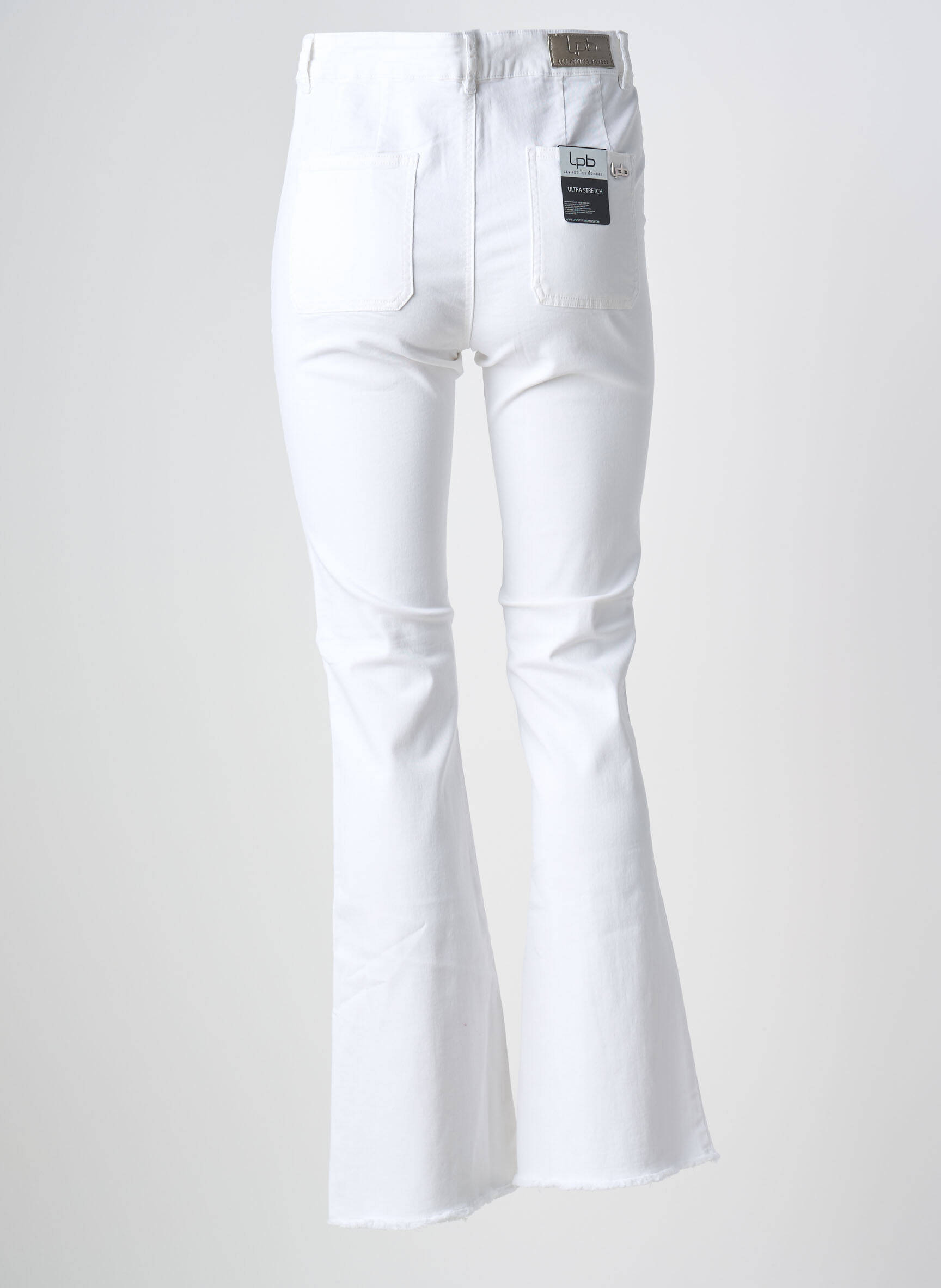 Bootcut džinsai aukšta talija aukšta talija baltas LPB LES PETITES BOMBES  moteris