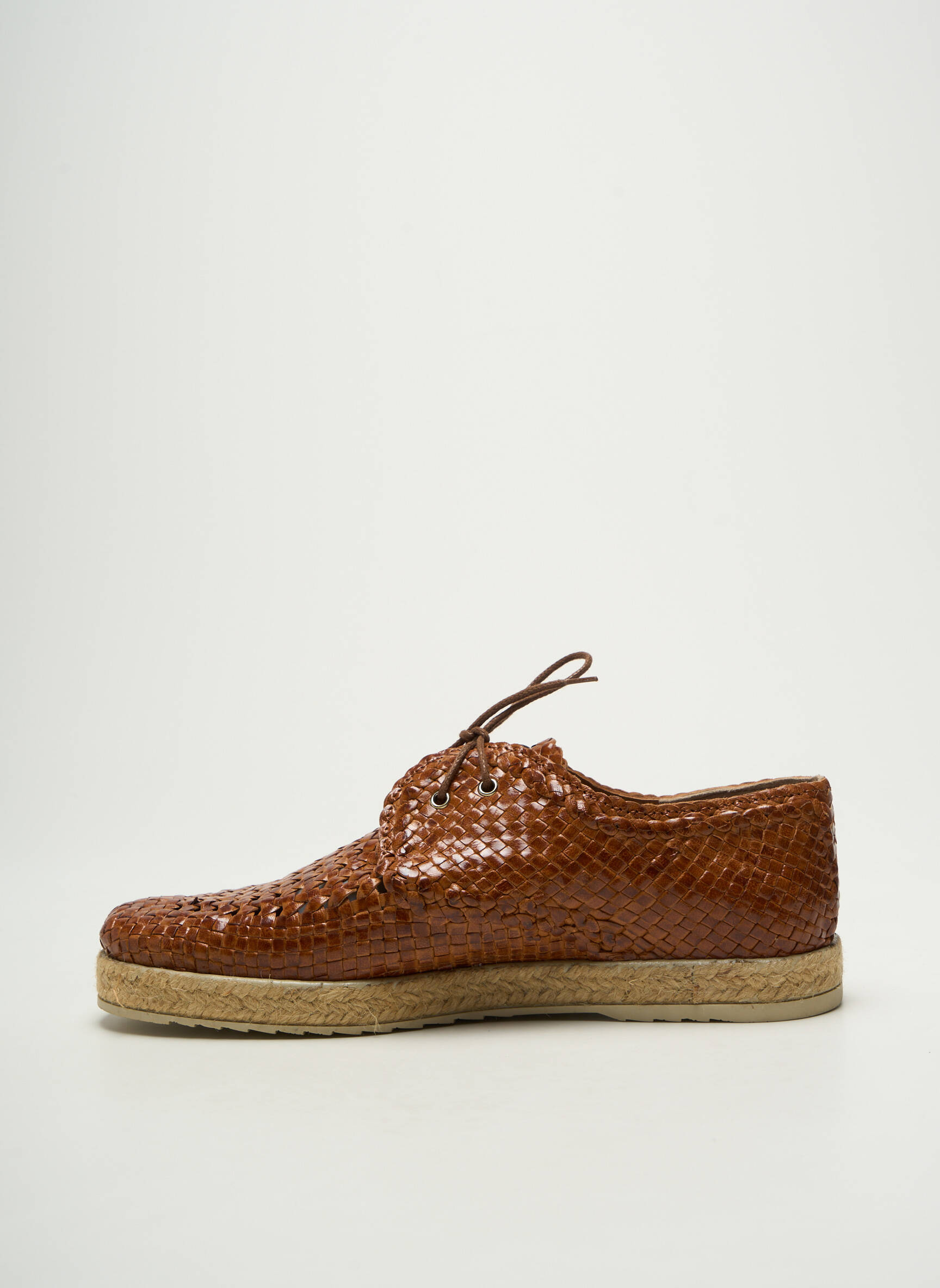 Espadrilės šnervių uždarymas plokščias kulnas iki 3 cm rudas YVES DESFARGE moteris