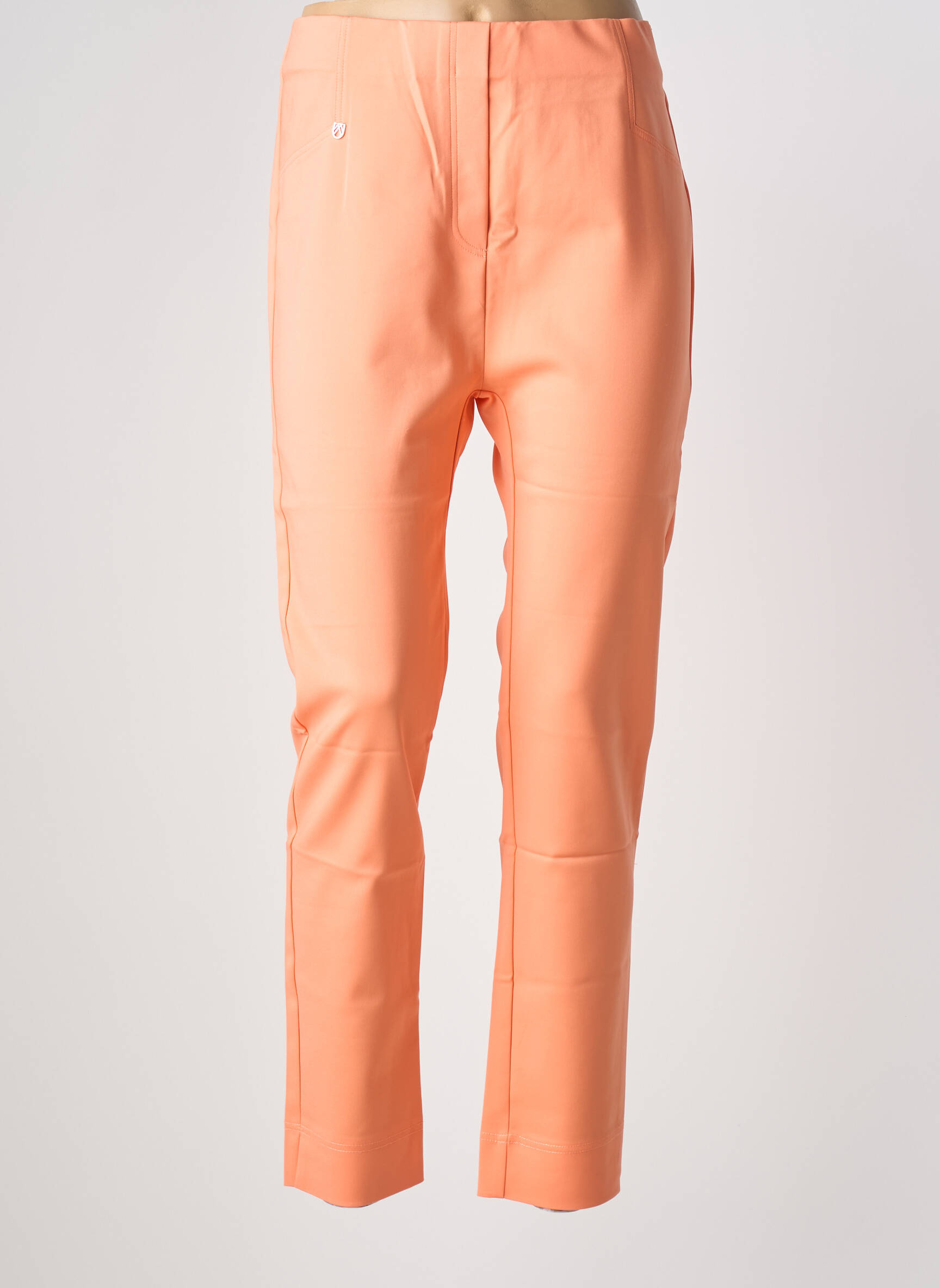 Jegging jersey audinys aukšta talija oranžinė MARBLE moteris