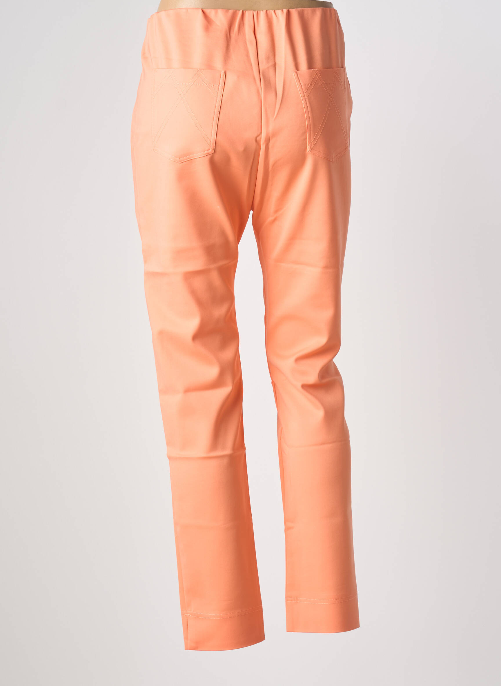 Jegging jersey audinys aukšta talija oranžinė MARBLE moteris