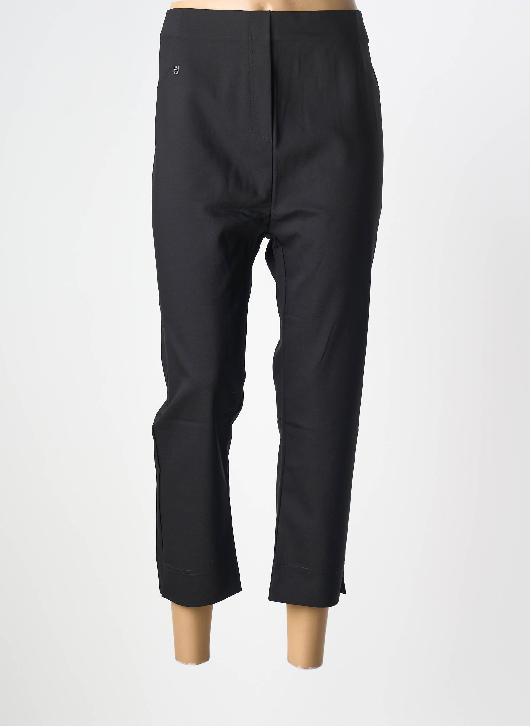 Jegging jersey audinys aukšta talija juodas MARBLE moteris